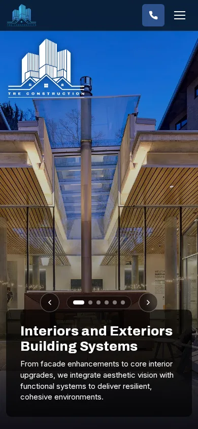 TRE Construction mobile screenshot